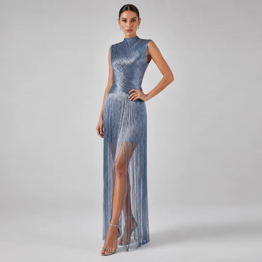Stripped lined dress