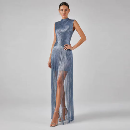 Stripped lined dress