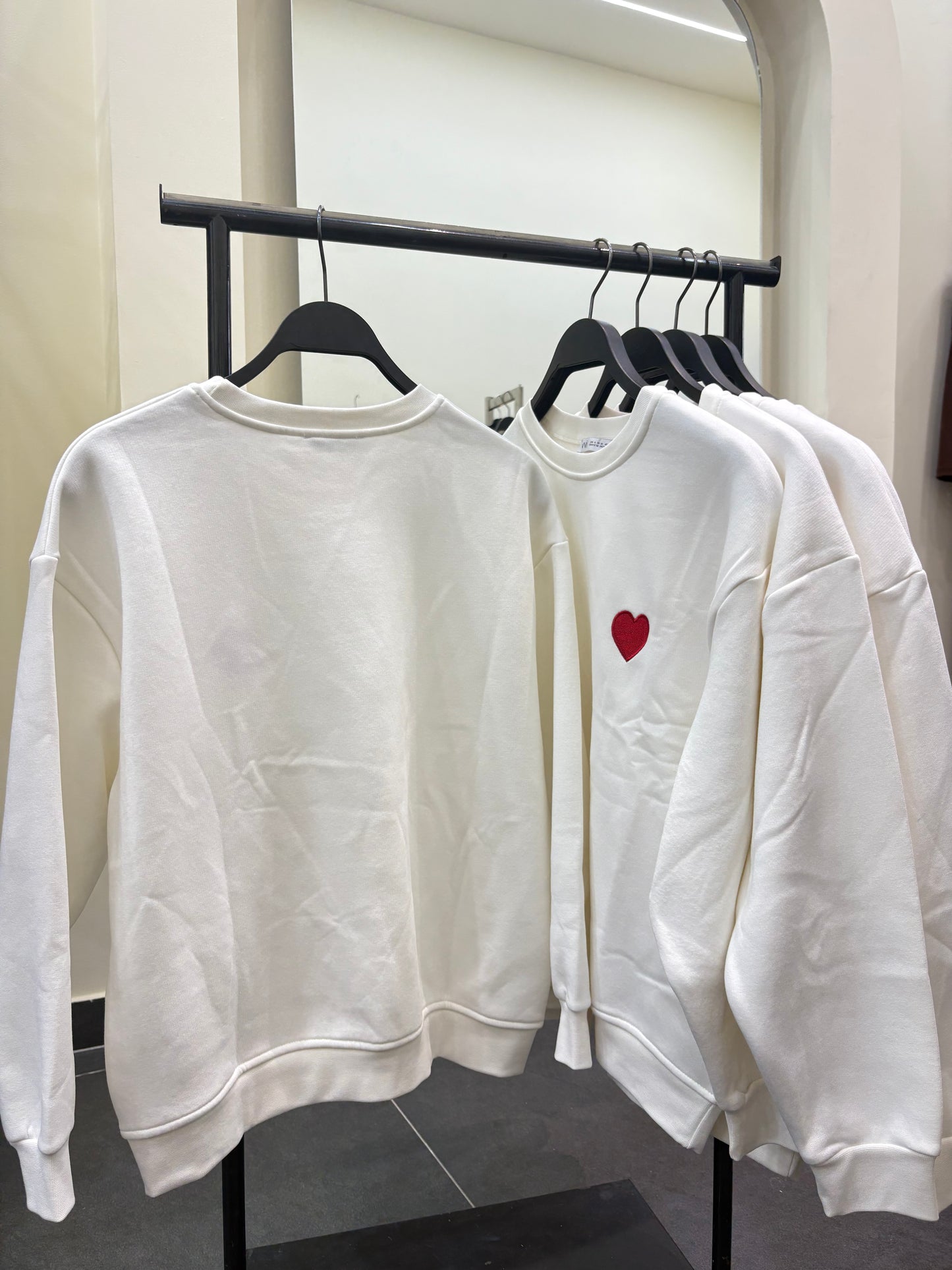 Hearted oversize sweater