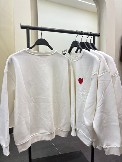 Hearted oversize sweater