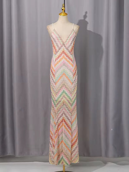 Long strapless dress