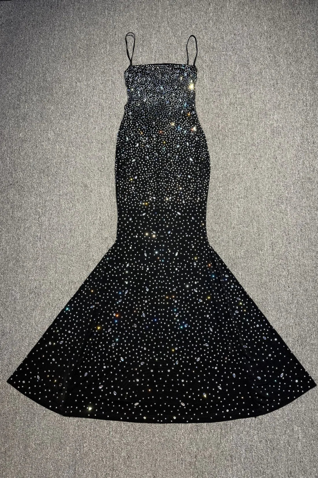 Crystal backless dress