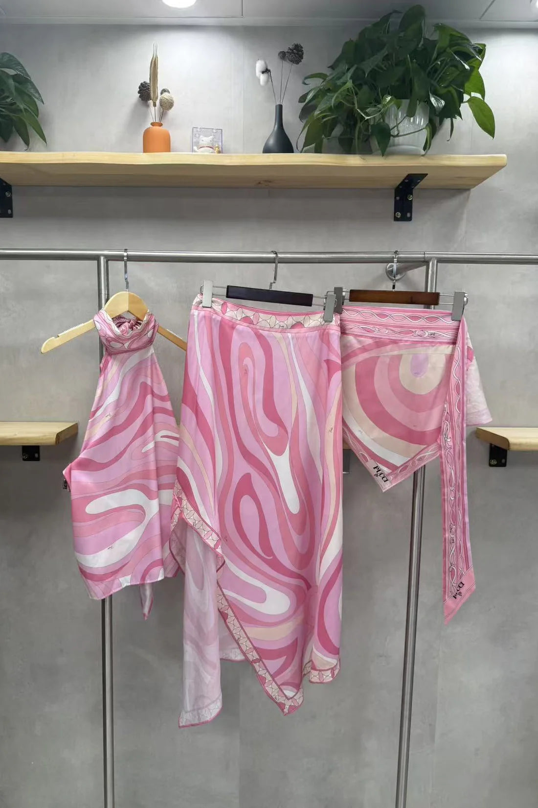Pucci set with matching scarf